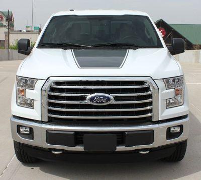 force hood decal on a white ford f150