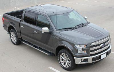 thick stripe on side of gray truck decal