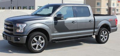 thick stripe on side of gray truck decal