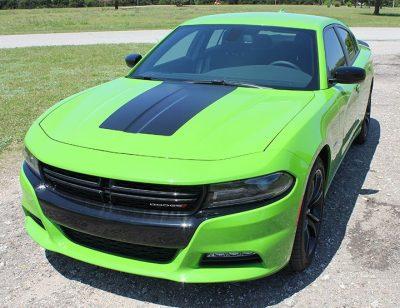 dodge charger kit 2015 on a lime green vehicle